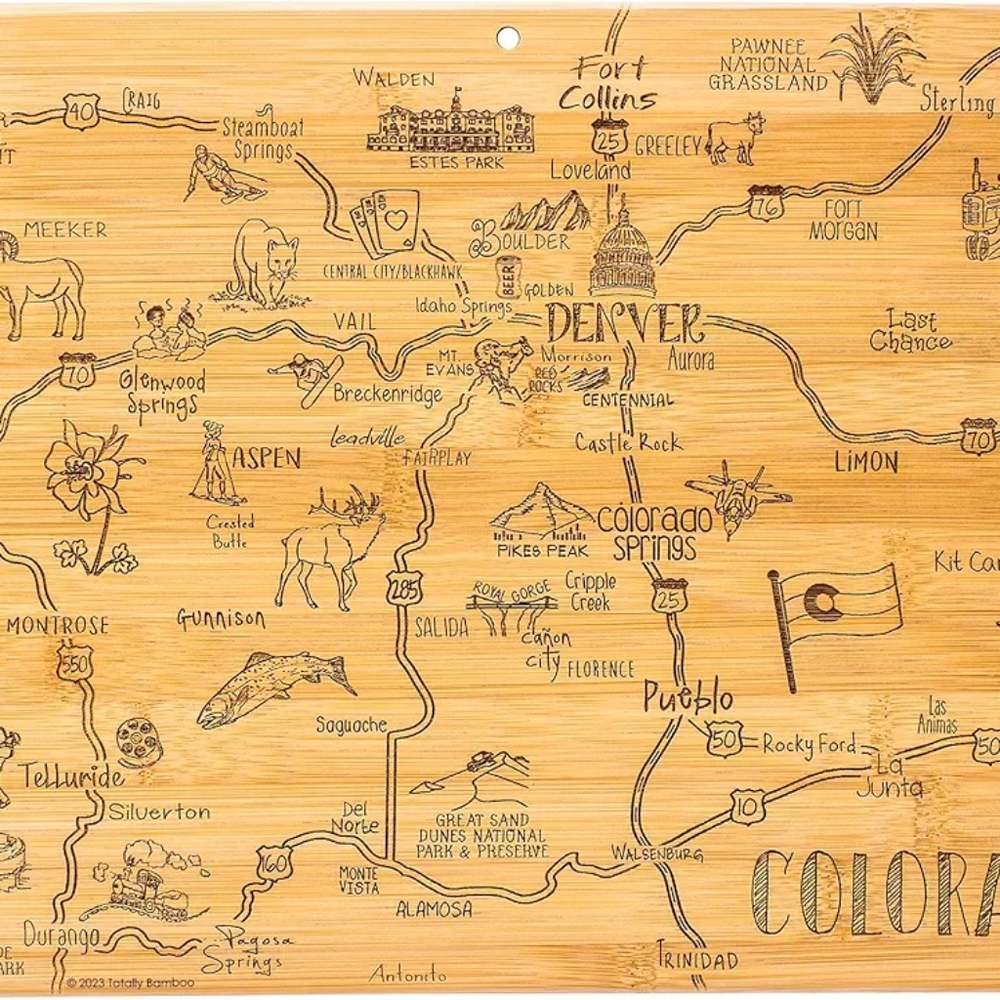 Totally Bamboo Colorado Cutting Board